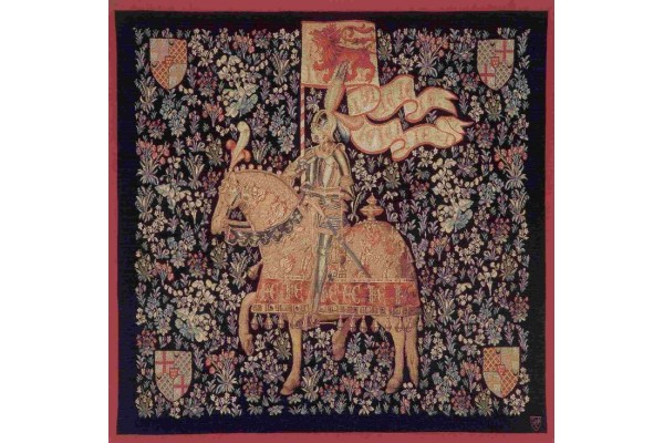 Gobelín Tapisserie  Le chevalier carrée